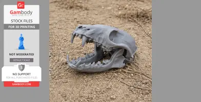 Red Fox Skull - Skull Replica STL