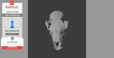Red Fox Skull - Skull Replica STL