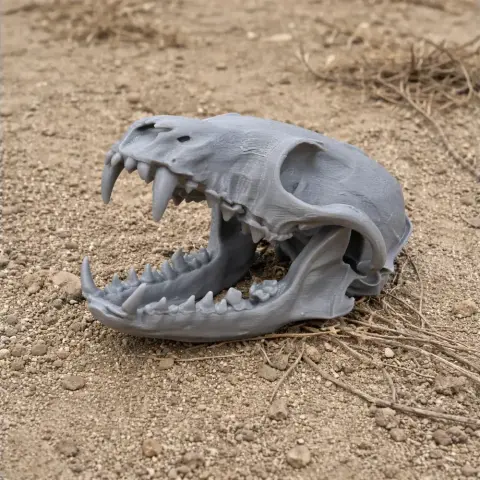Red Fox Skull - Skull Replica STL