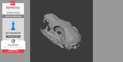 Red Fox Skull - Skull Replica STL