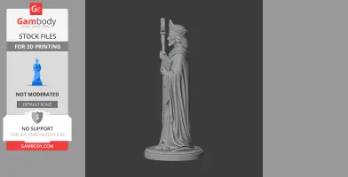 Saint Alchmund of Hexham - Devotional Statue - STL 3D Print