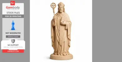 Saint Alchmund of Hexham - Devotional Statue - STL 3D Print