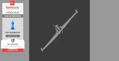 3D model of an Aermacchi MB-326 jet in flight pose, designed for 3D printing.