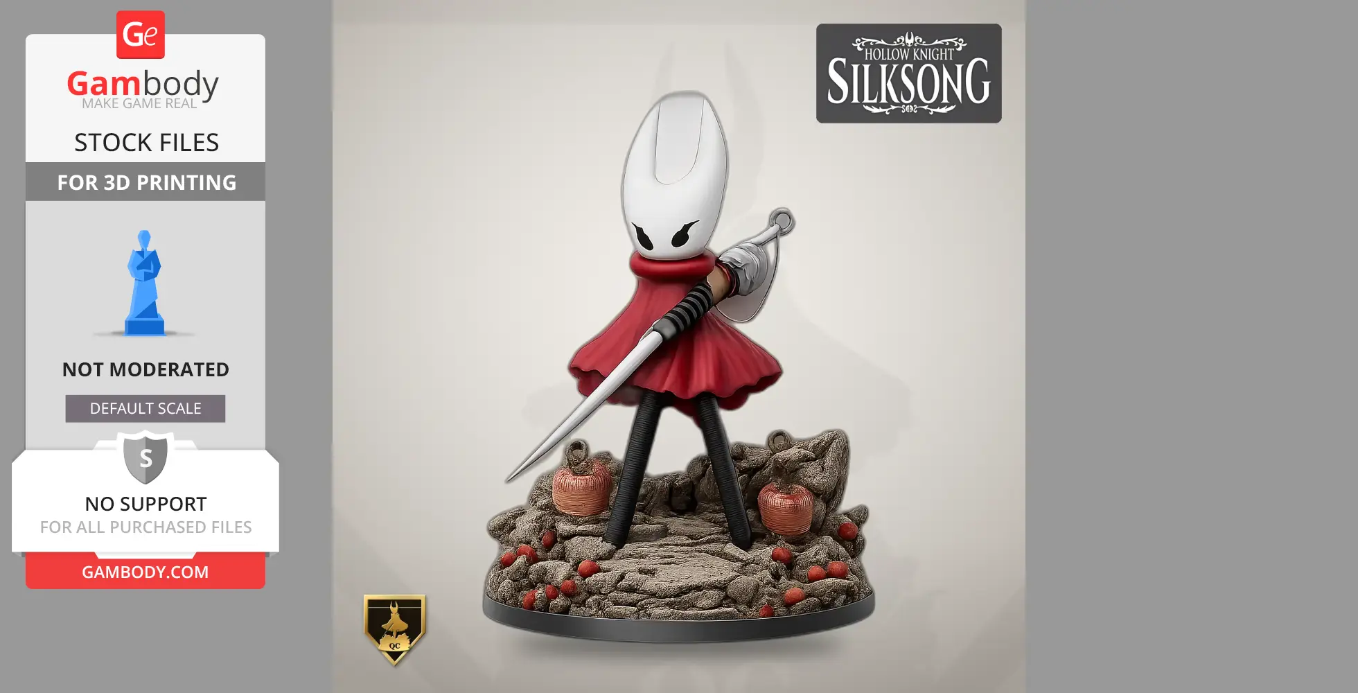 Pilgrim - Hollow Knight: Silksong - Character Figure STL