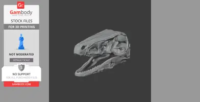 Riparovenator Skull - Skull Replica STL