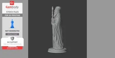 Saint Alcuin - Devotional Statue - STL 3D Print