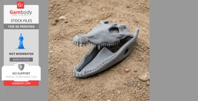 Roccosaurus Skull - Skull Replica STL