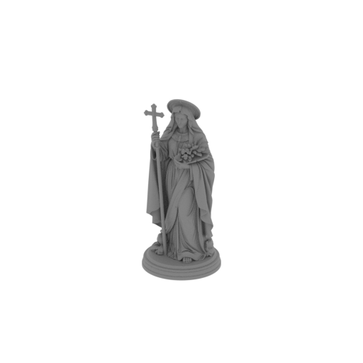 Saint Aldegund - Devotional Statue.stl