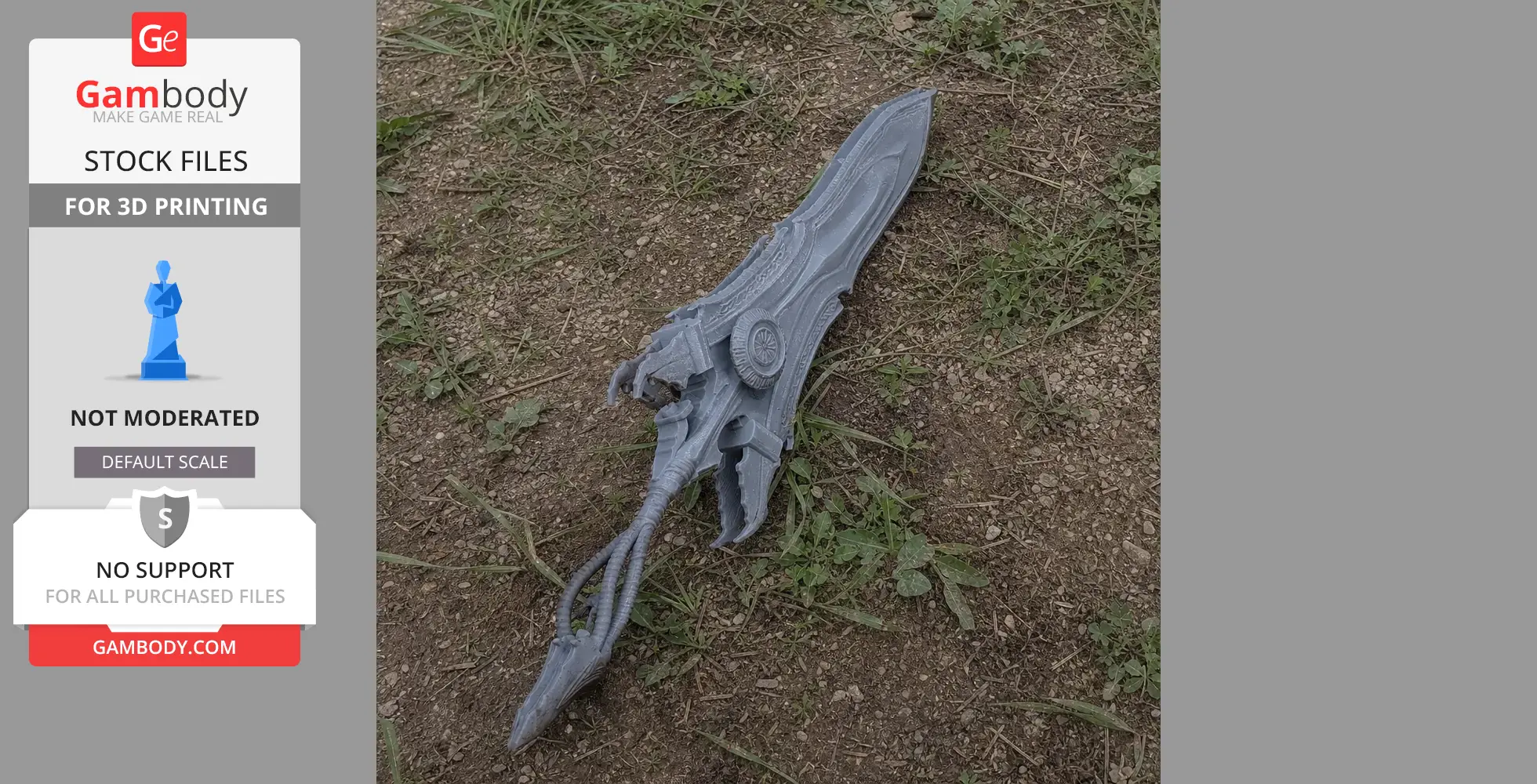 Immane Blade II Monster Hunter Wilds - Cosplay Prop STL