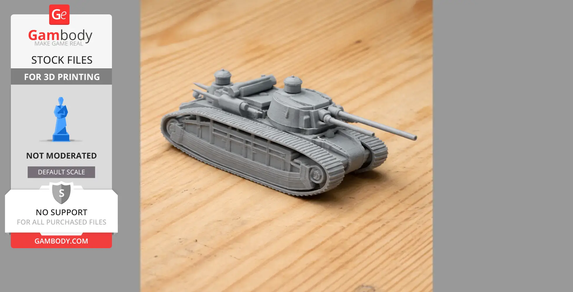 Char 2C - Tank Model STL