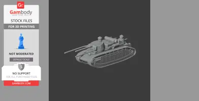 Char 2C - Tank Model STL