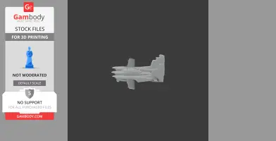 3D model of a small aircraft, AESL Airtourer, designed for 3D printing.