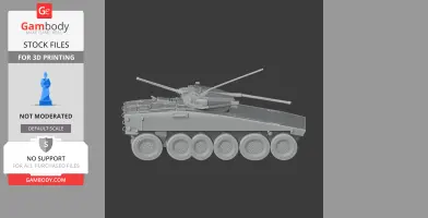 Common tactical wheeled vehicle - Tank Model STL