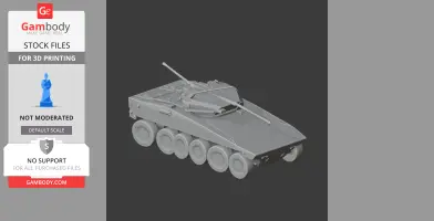 Common tactical wheeled vehicle - Tank Model STL
