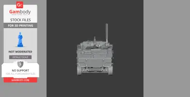 Common tactical wheeled vehicle - Tank Model STL