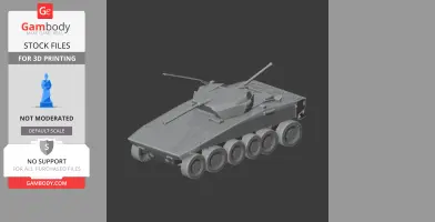Common tactical wheeled vehicle - Tank Model STL