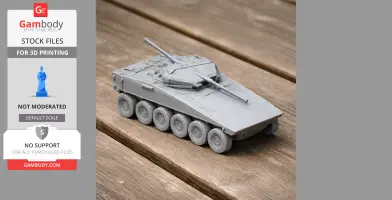 Common tactical wheeled vehicle - Tank Model STL
