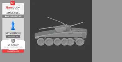 Common tactical wheeled vehicle - Tank Model STL