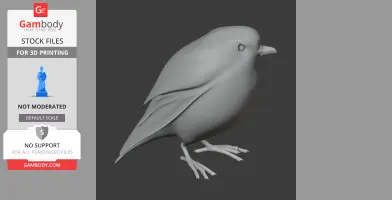 Ayacucho antpitta - Prehistoric Animal STL