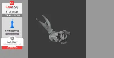Sambar Skull - Skull Replica STL
