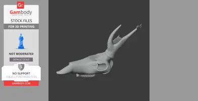 Sambar Skull - Skull Replica STL