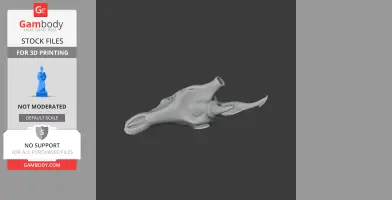 Sambar Skull - Skull Replica STL