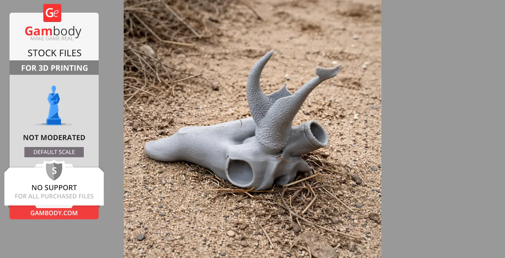 Sambar Skull - Skull Replica STL