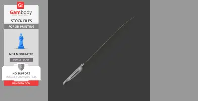 A sleek, futuristic kukri blade design for 3D printing, inspired by Cyberpunk 2077.