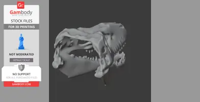 Sandstone Pseudantechinus Skull - Skull Replica STL