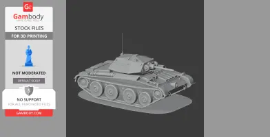 Covenanter tank - Tank Model STL
