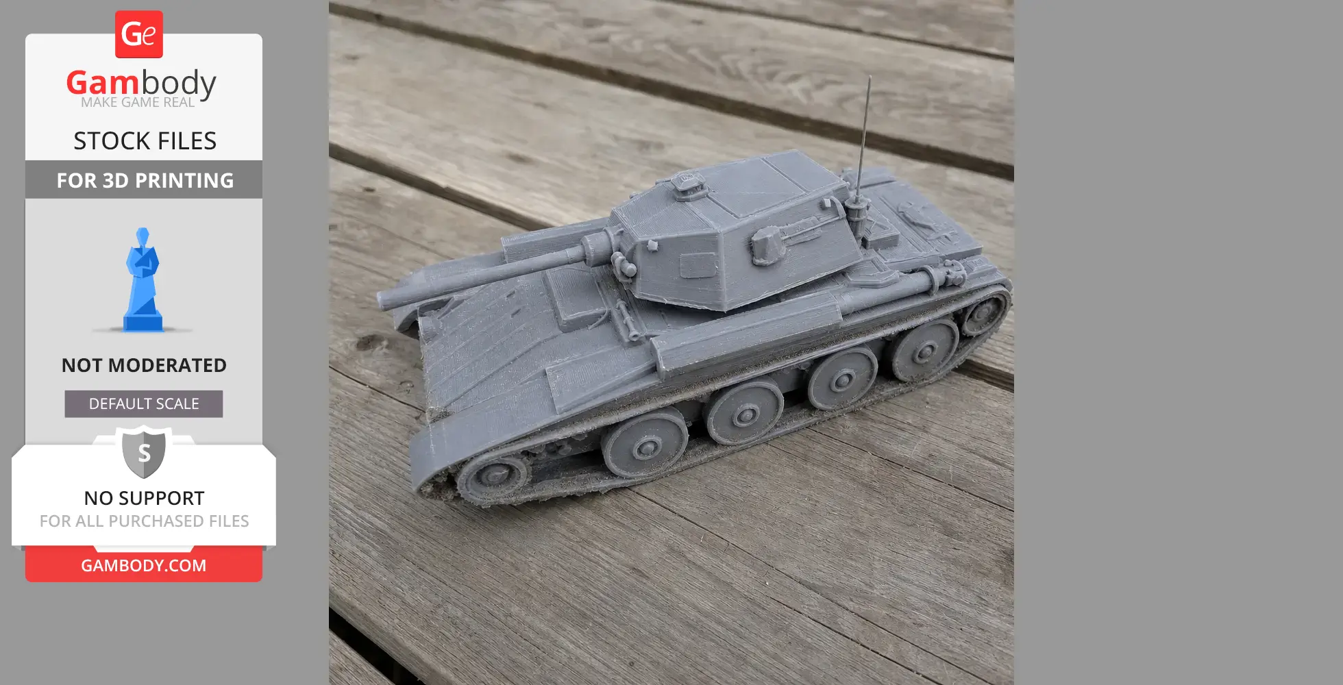Covenanter tank - Tank Model STL