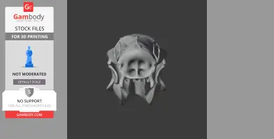 Saola Skull - Skull Replica STL