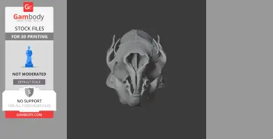 Saola Skull - Skull Replica STL