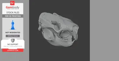 Saola Skull - Skull Replica STL