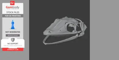 Satanic Leaf-tailed Gecko Skull - Skull Replica STL