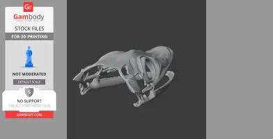 Satanic Leaf-tailed Gecko Skull - Skull Replica STL