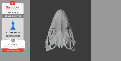 Satanic Leaf-tailed Gecko Skull - Skull Replica STL
