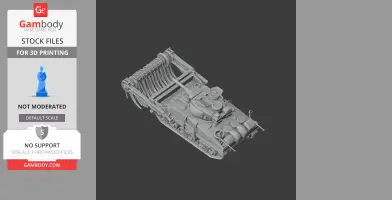 Crab Sherman tank - Tank Model STL