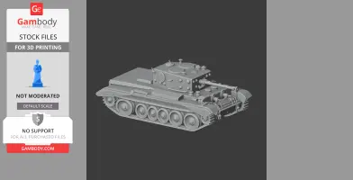 Cromwell IV tank - Tank Model STL