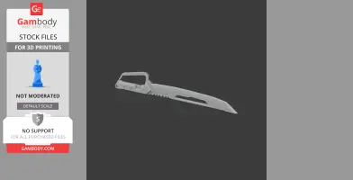 Futuristic machete model from Cyberpunk 2077, designed for 3D printing.