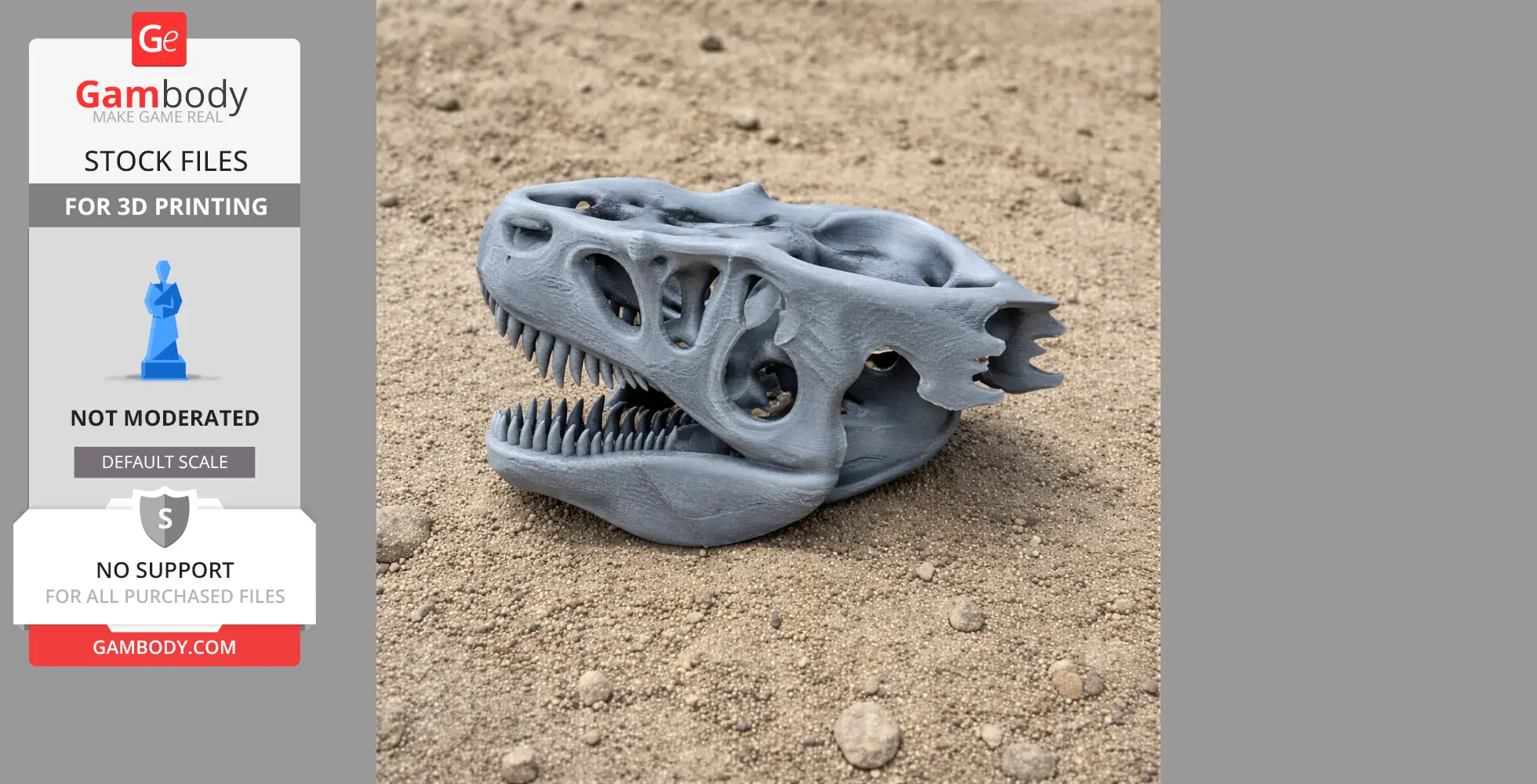 Saurophaganax Skull - Skull Replica STL
