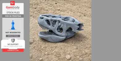 Saurophaganax Skull - Skull Replica STL