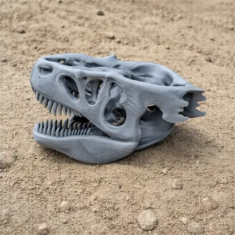 Saurophaganax Skull - Skull Replica STL