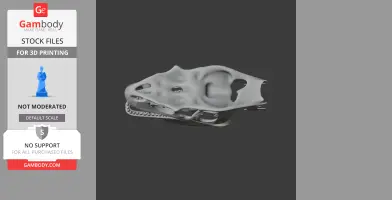Saurophaganax Skull - Skull Replica STL