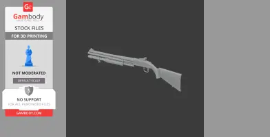 3D model of a Mossberg 590A1 shotgun for cosplay, suitable for 3D printing.