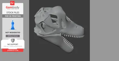 Sauroplites Skull - Skull Replica STL