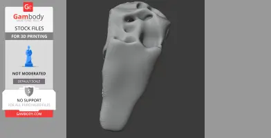 Sauroplites Skull - Skull Replica STL