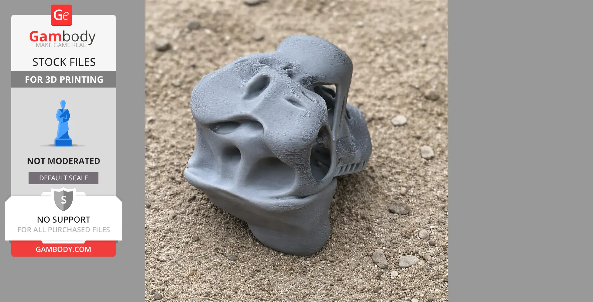 Sauroplites Skull - Skull Replica STL