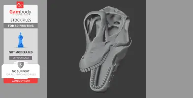 Sauroplites Skull - Skull Replica STL