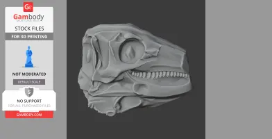 Scelidosaurus Skull - Skull Replica STL
